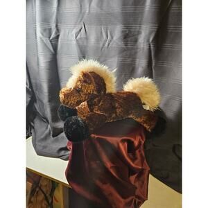 Brown stuffy horse by BJ Toy co